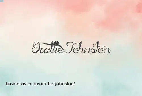 Orallie Johnston