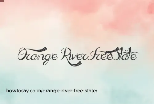 Orange River Free State
