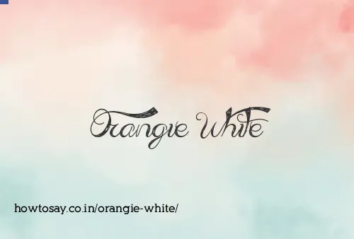Orangie White