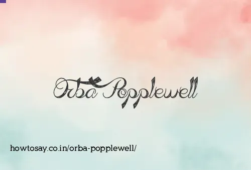 Orba Popplewell