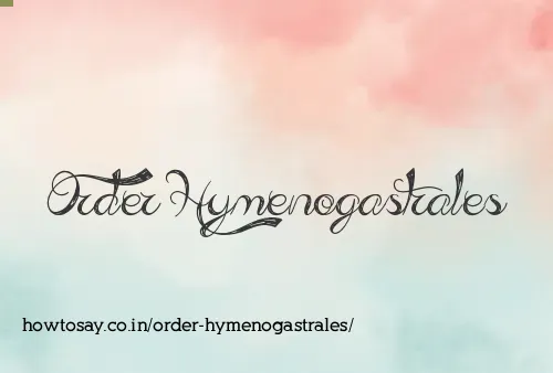 Order Hymenogastrales