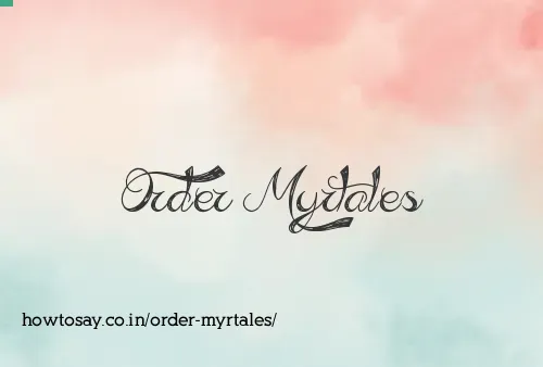 Order Myrtales