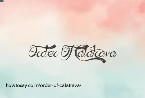 Order Of Calatrava