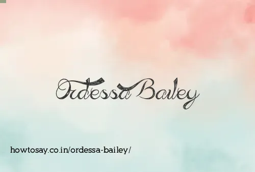 Ordessa Bailey