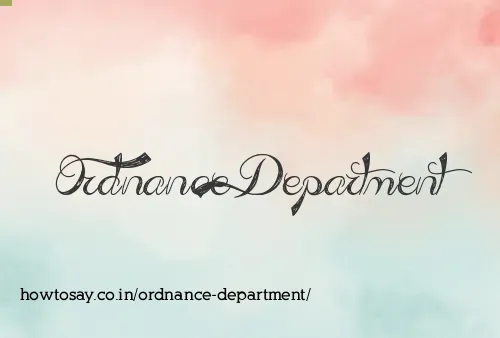 Ordnance Department