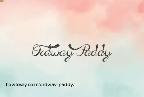 Ordway Paddy