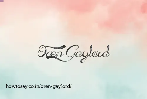 Oren Gaylord