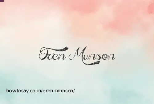 Oren Munson