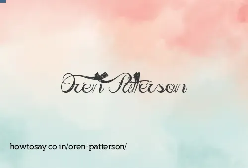 Oren Patterson