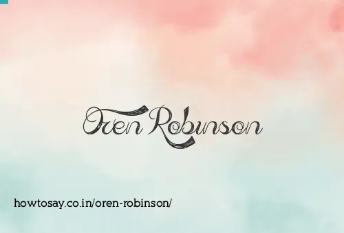 Oren Robinson