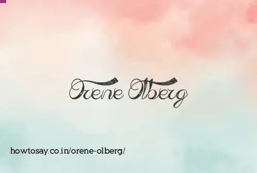 Orene Olberg