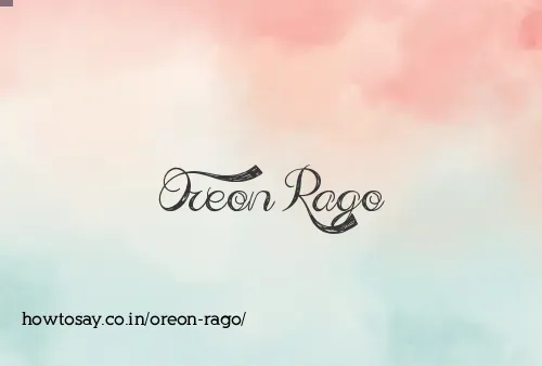 Oreon Rago