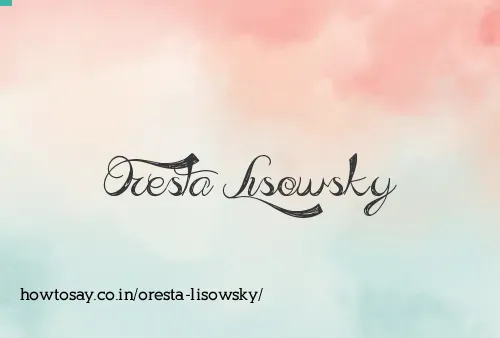 Oresta Lisowsky