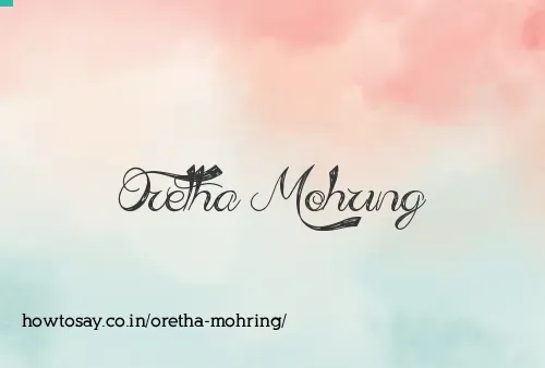 Oretha Mohring