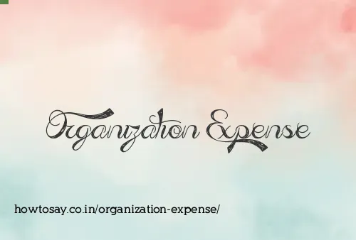 Organization Expense