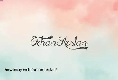 Orhan Arslan