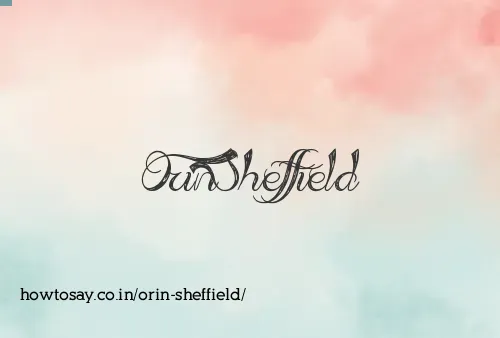 Orin Sheffield