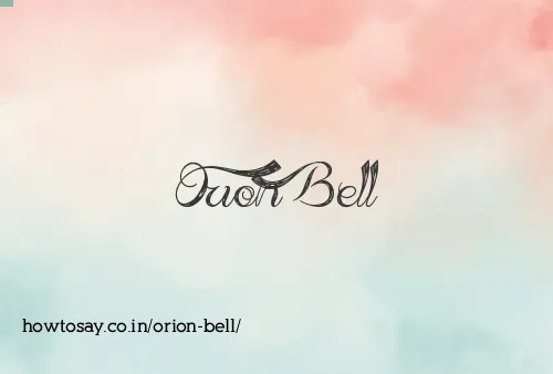 Orion Bell