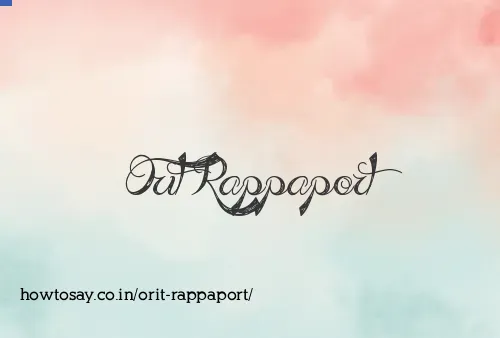 Orit Rappaport