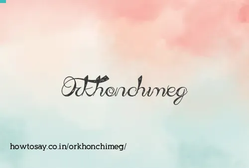 Orkhonchimeg