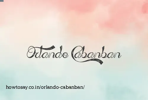 Orlando Cabanban