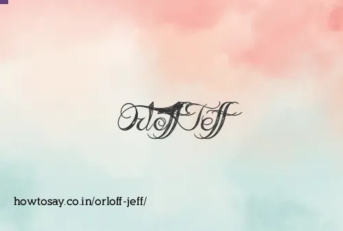 Orloff Jeff
