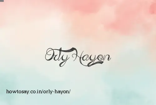Orly Hayon