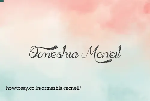 Ormeshia Mcneil
