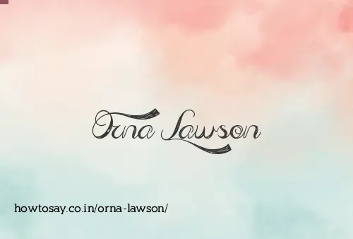 Orna Lawson