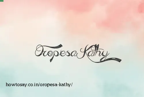 Oropesa Kathy