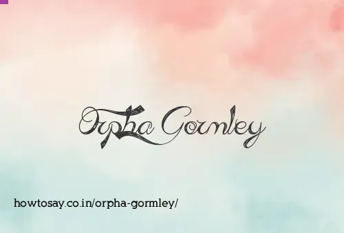 Orpha Gormley