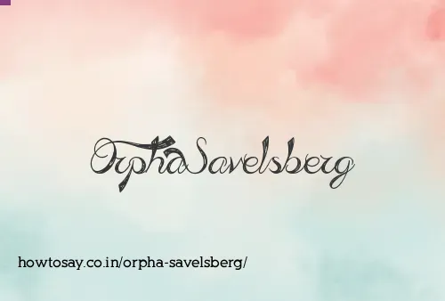 Orpha Savelsberg
