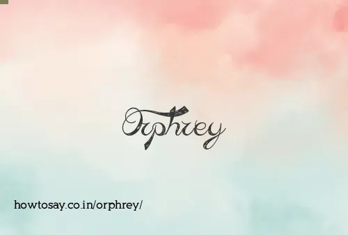Orphrey