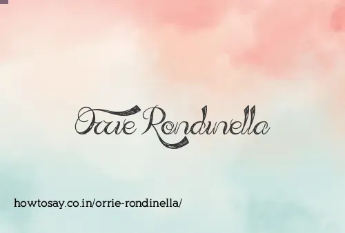 Orrie Rondinella