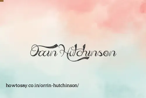 Orrin Hutchinson