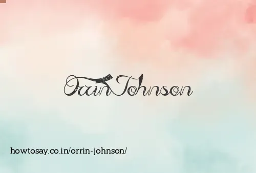 Orrin Johnson