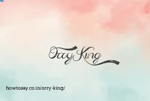 Orry King