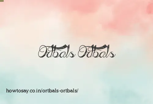 Ortbals Ortbals