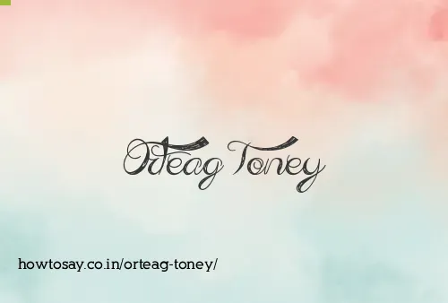 Orteag Toney