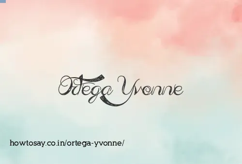 Ortega Yvonne