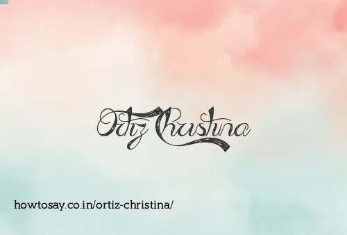 Ortiz Christina