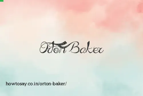 Orton Baker