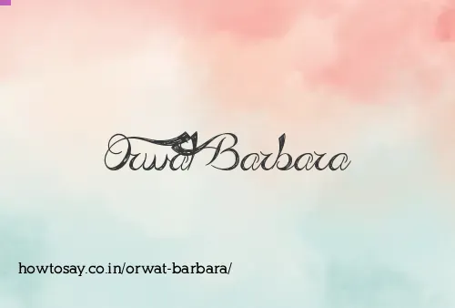 Orwat Barbara