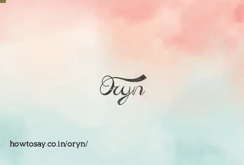 Oryn