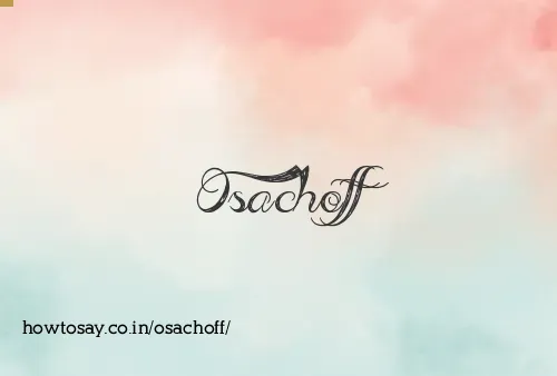 Osachoff