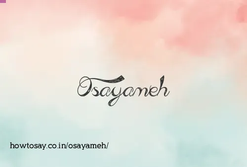 Osayameh