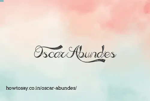 Oscar Abundes