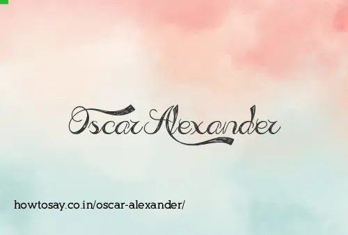Oscar Alexander