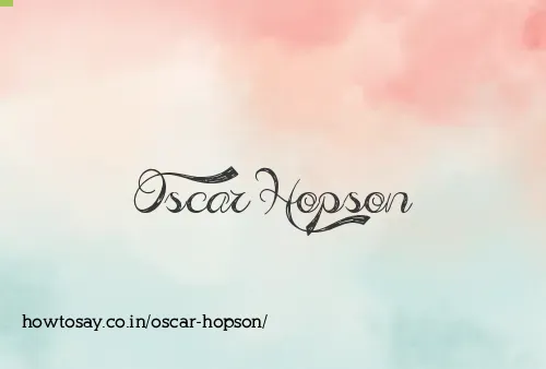 Oscar Hopson