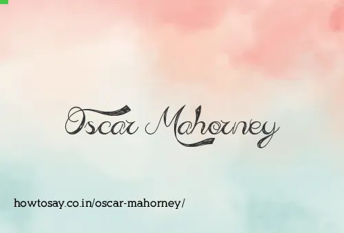 Oscar Mahorney